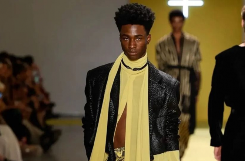  Do canteiro de obras às passarelas: modelo Peter Silva foi um dos destaques da SPFW