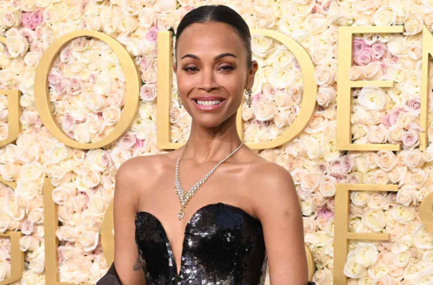 primeiro-globo-de-ouro:-zoe-saldana-celebra-premio-como-melhor-atriz-coadjuvante-em-emilia-perez