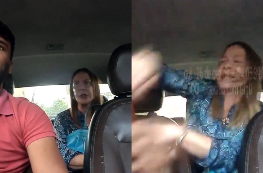  Mulher agride motorista de Uber após ele recusar entrar na garagem de prédio