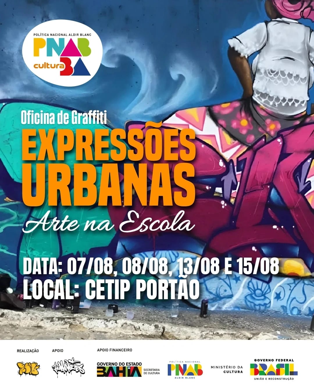 Oficina de Graffiti leva arte urbana e transformação social ao CETIP, em Portão