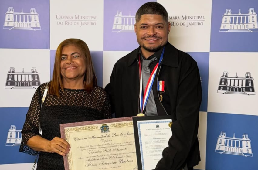  Saturnino, fundador do Popline é homenageado com medalha e título de cidadão carioca